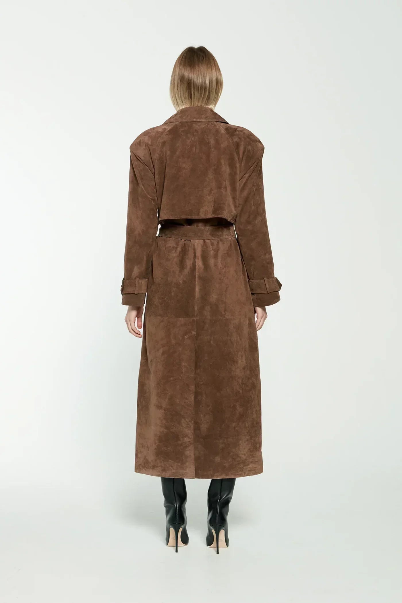 Maybel | Suede Trench Coat