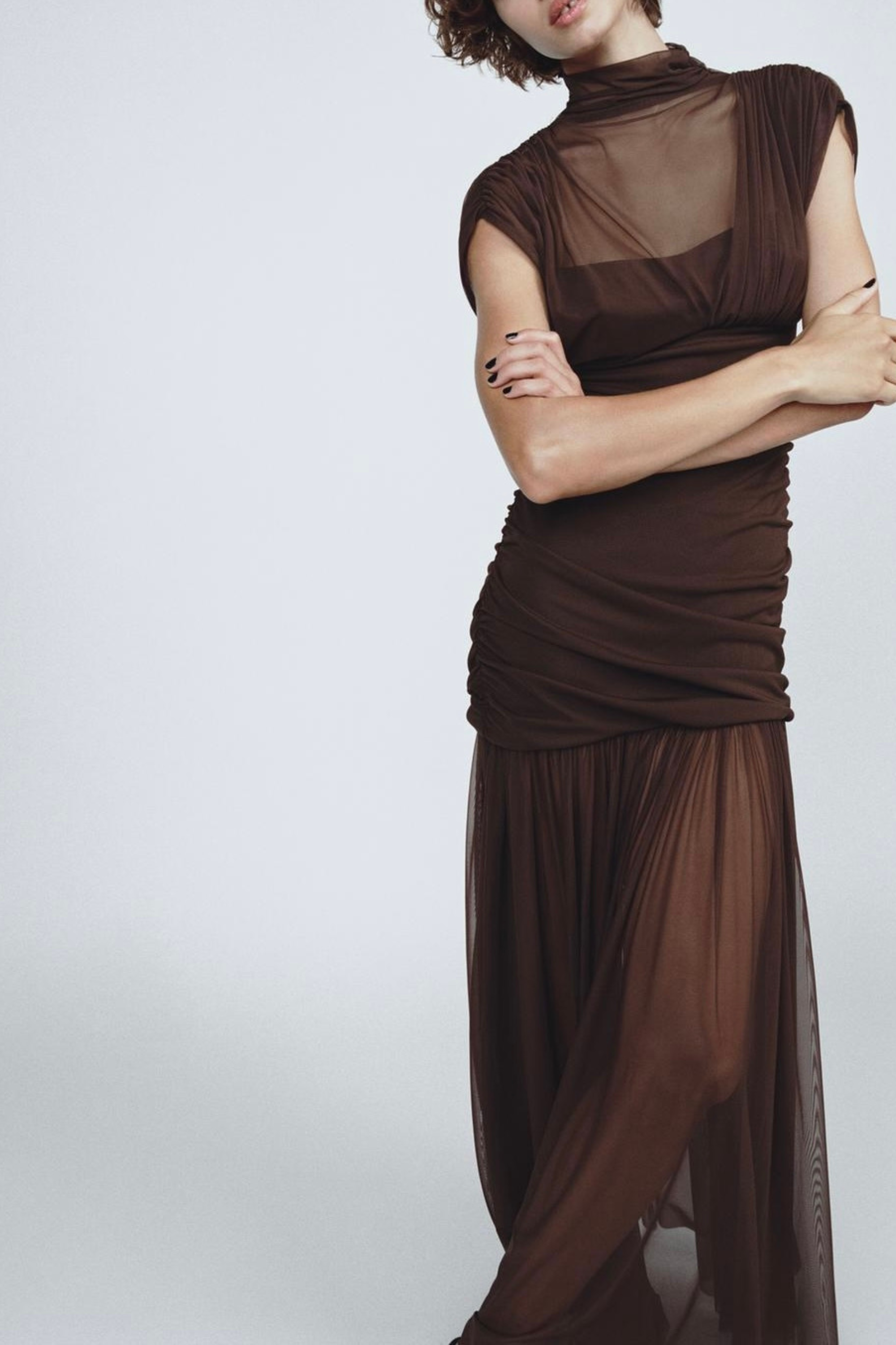 Riviera | Evening Sheer Maxi Dress