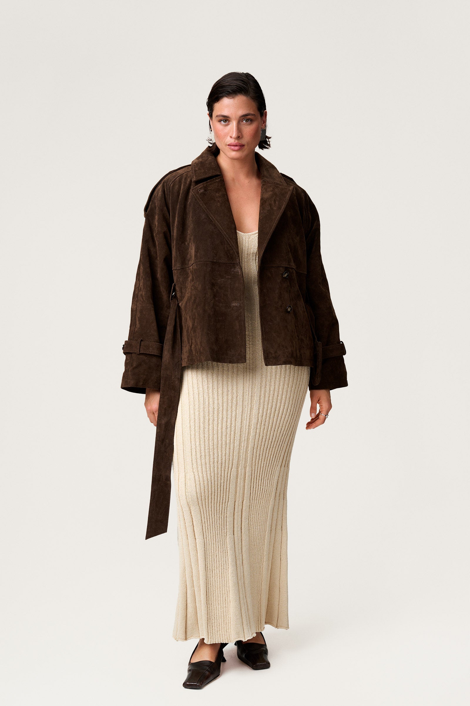 Monroe | Cropped Trench Coat