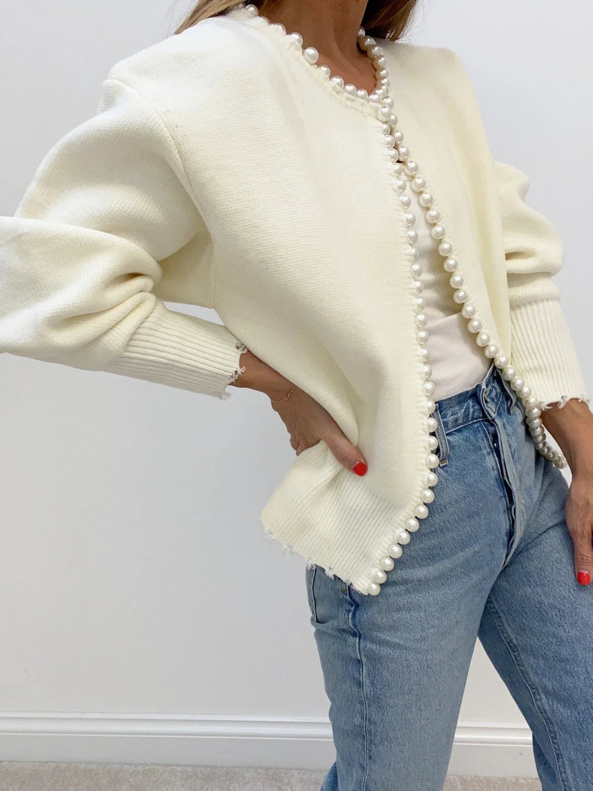 Amalia | Pearl Cardigan
