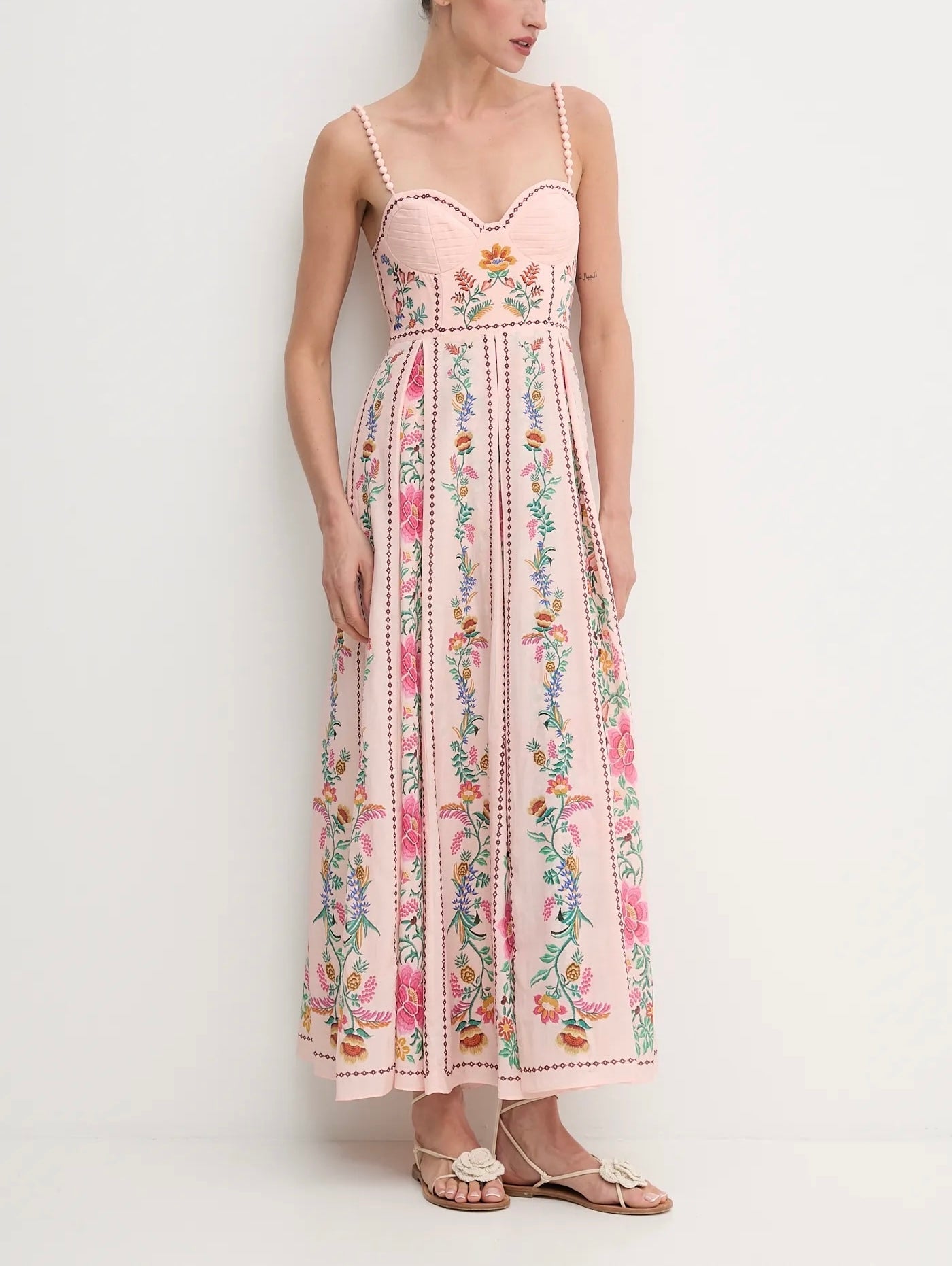 Dahlia | Delicate Floral Print Maxi Dress