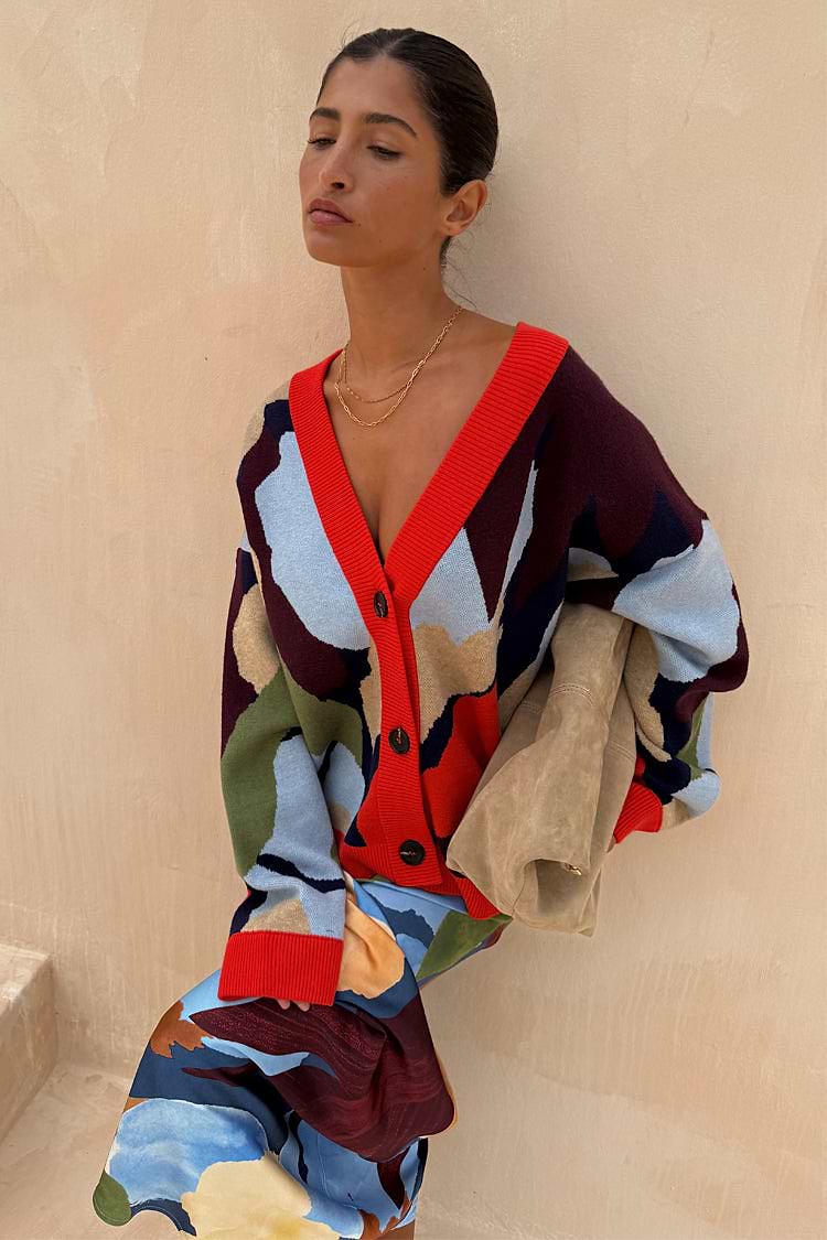 Sarai | Abstract Bright Color Block Set